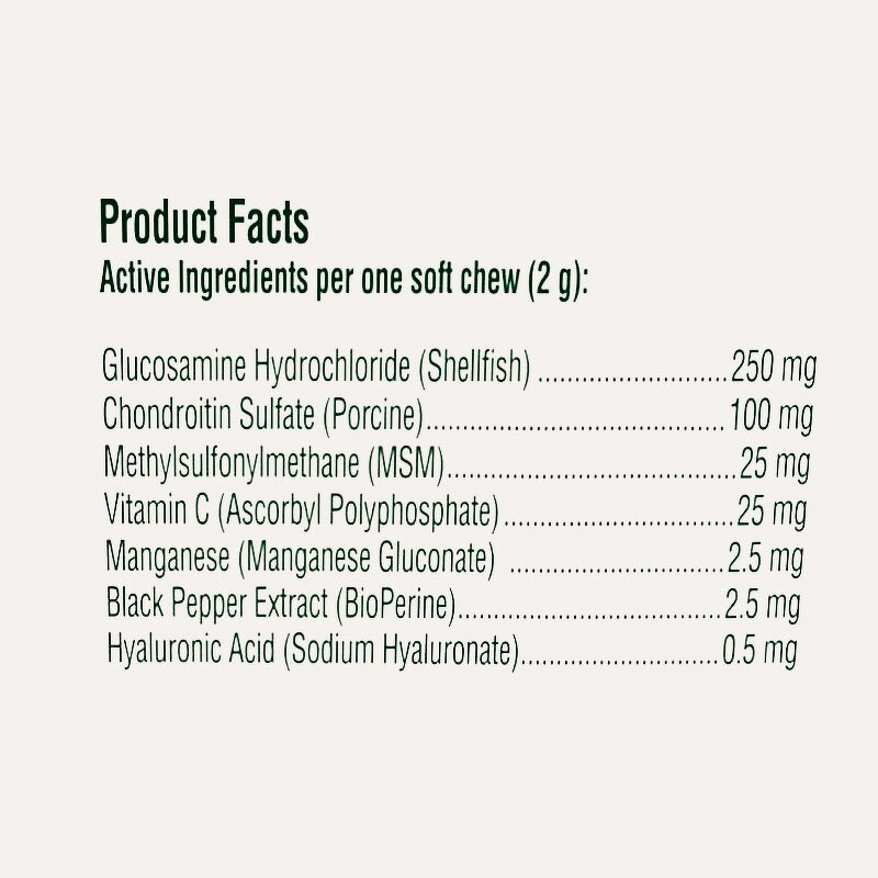 Dog Joint Chews - Manufacturer - Glucosamine Chondroitin MSM Vitamin C E Soft Chews