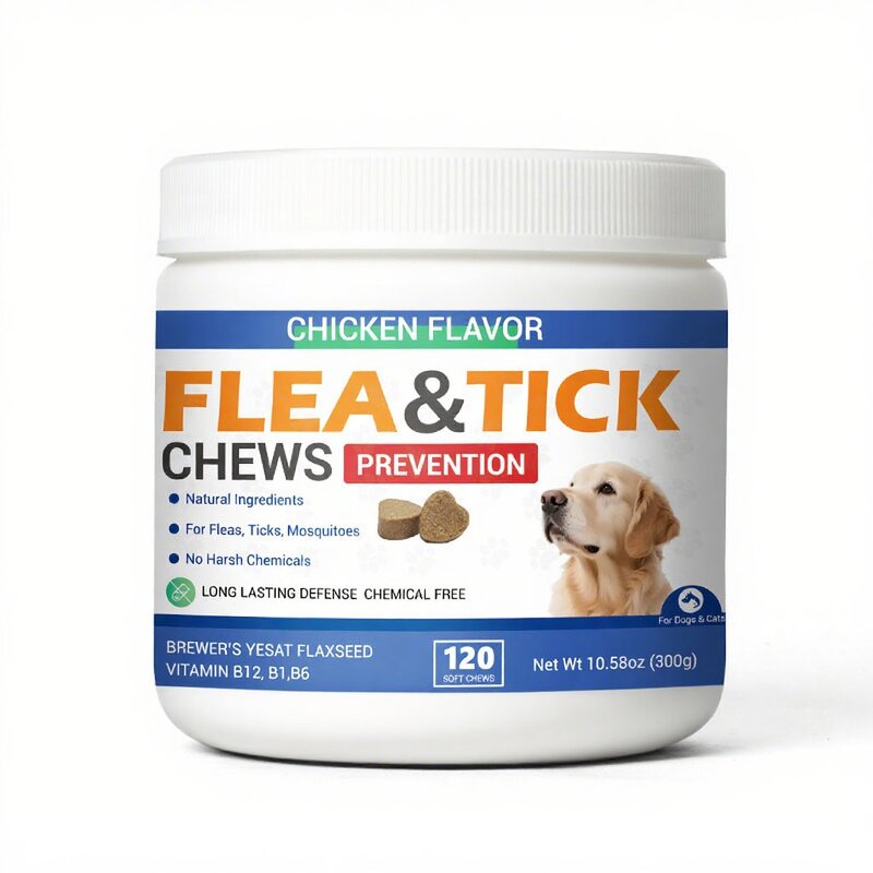 Pet Flea Tick Chews - Manufacturer - OEM Soothing Itch Relief Skin Immunity Support