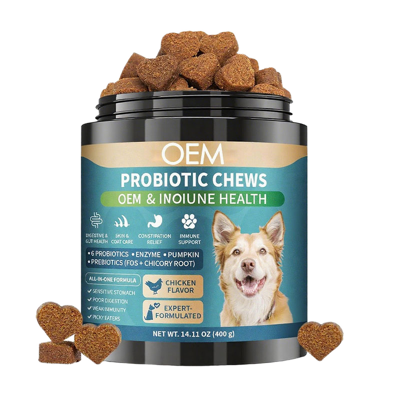 Dog Probiotic Chews - Manufacturer - Pumpkin 6 Probiotics OEM Gut Health Custom