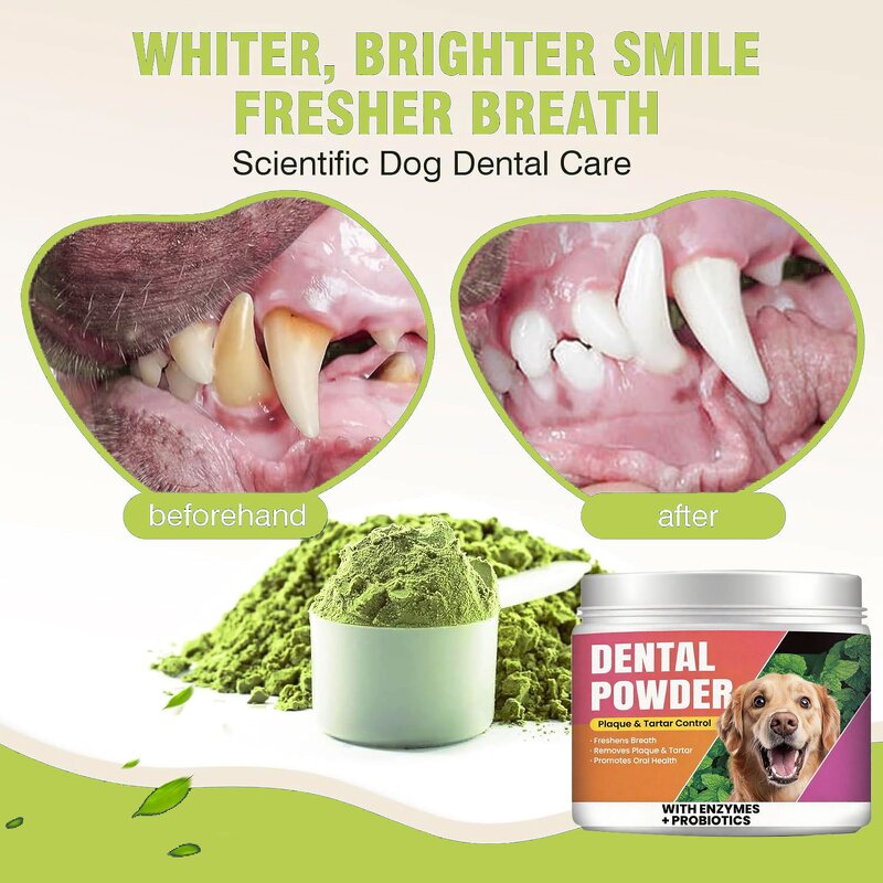 Dog Tooth Powder - Manufacturer - Oral Care Whitening Breath Plaque Control OEM