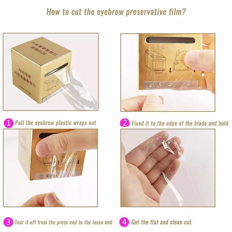 Tattoo Numbing Cream Cover Manufacturer - Disposable Eyebrow Lip Ink Cling Wrap Film