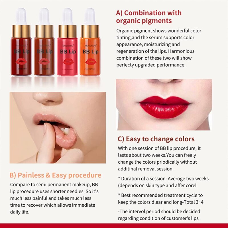 BB Lip Serum Manufacturer - Ibcccndc Ampoule Lip Pigment for Lip Gloss Base MTS