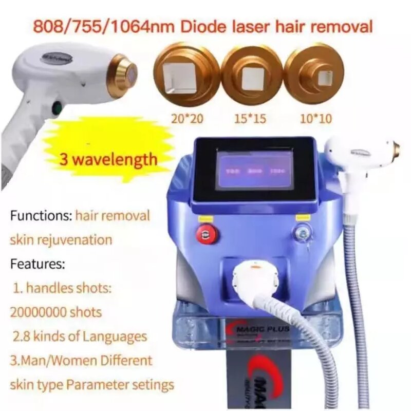 Diode Laser Equipment Manufacturer - Best 808 755 1064 for Permanent Hair Removal