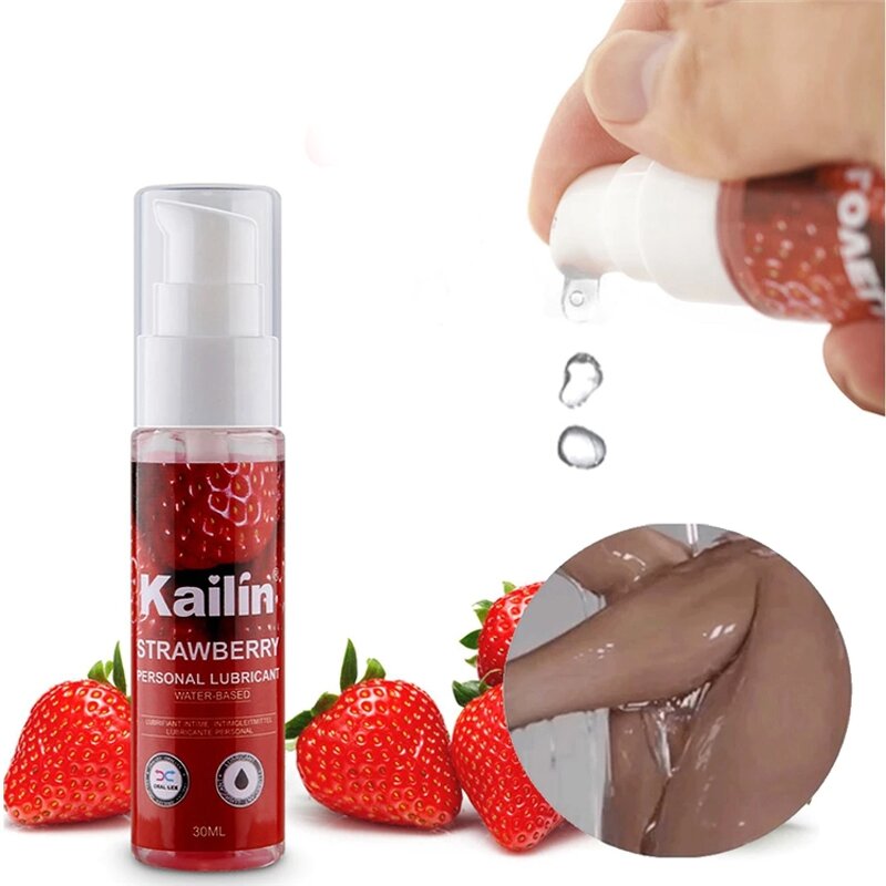 Lubricant Manufacturer - 30ML Kailin Edible Fruit Flavor Strawberry Water Based
