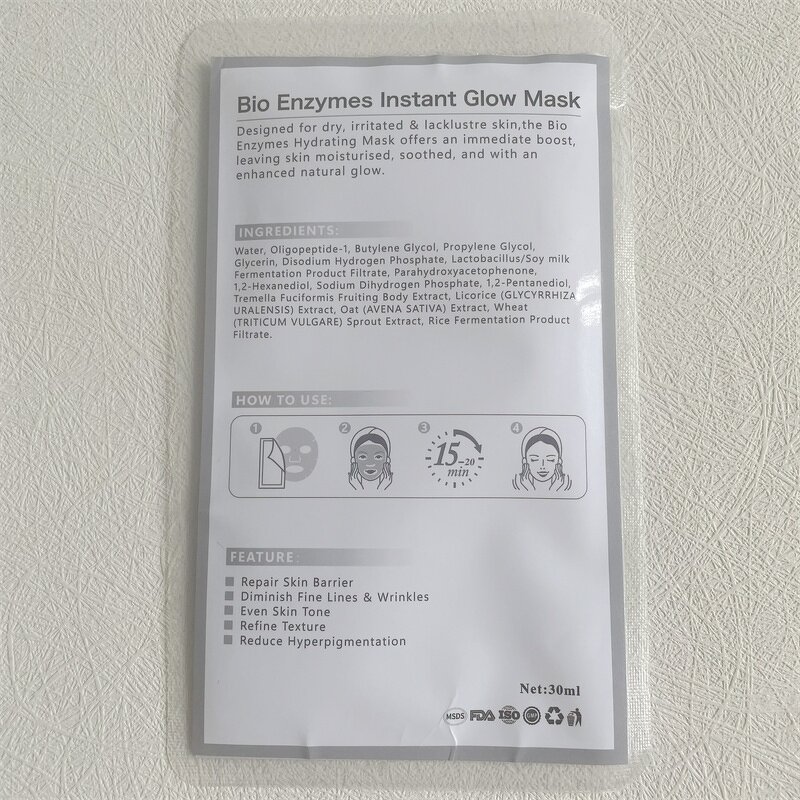 Bio Enzymes Mask Manufacturer - Instant Glow for Fast Repair After Spongilla Treatment