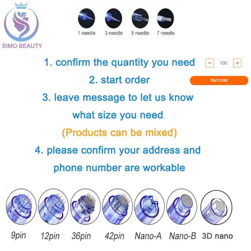 Dr Pen Ultima A6 - Manufacturer - Dermaroller Micro Needle Cartridges 12-36 Pin