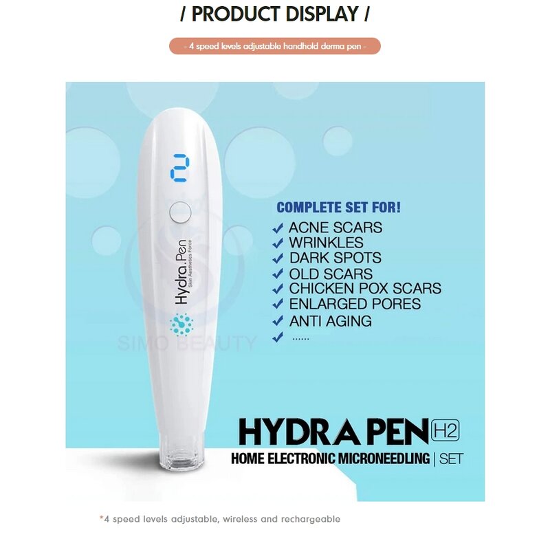 Hydra Pen Hydro H2 - Manufacturer - Portable Trusted Thousands Dermatologist Approval