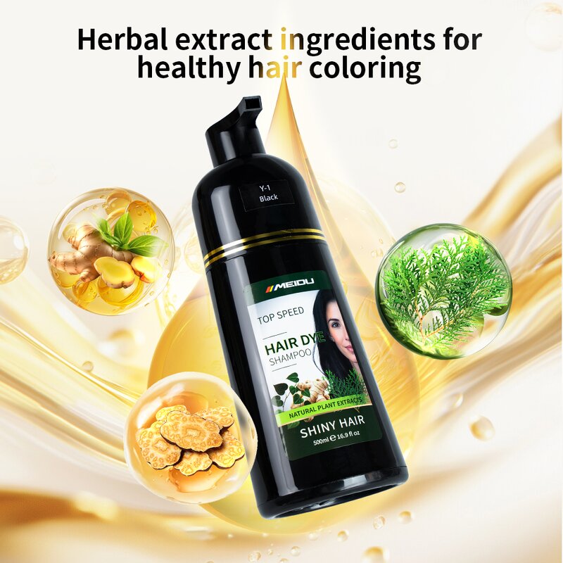 Hair Dye Shampoo Manufacturer - Wholesale Professional 3-in-1 Meidu Blacken Nourishing