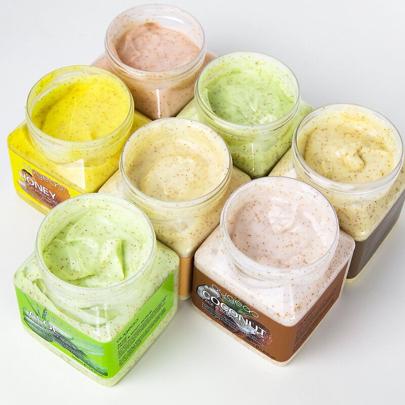 Body Scrub Manufacturer - New Arrival 350ml Jars Own Brand Fast Ship Exfoliating Organic