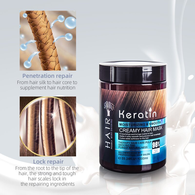 Hair Mask Manufacturer - 1000ml Custom Private Label Organic Collagen Keratin