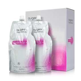 Hair Straightening Cream Manufacturer - Augeas Brand 800ml x2 Smoothing Natural Mild Formula