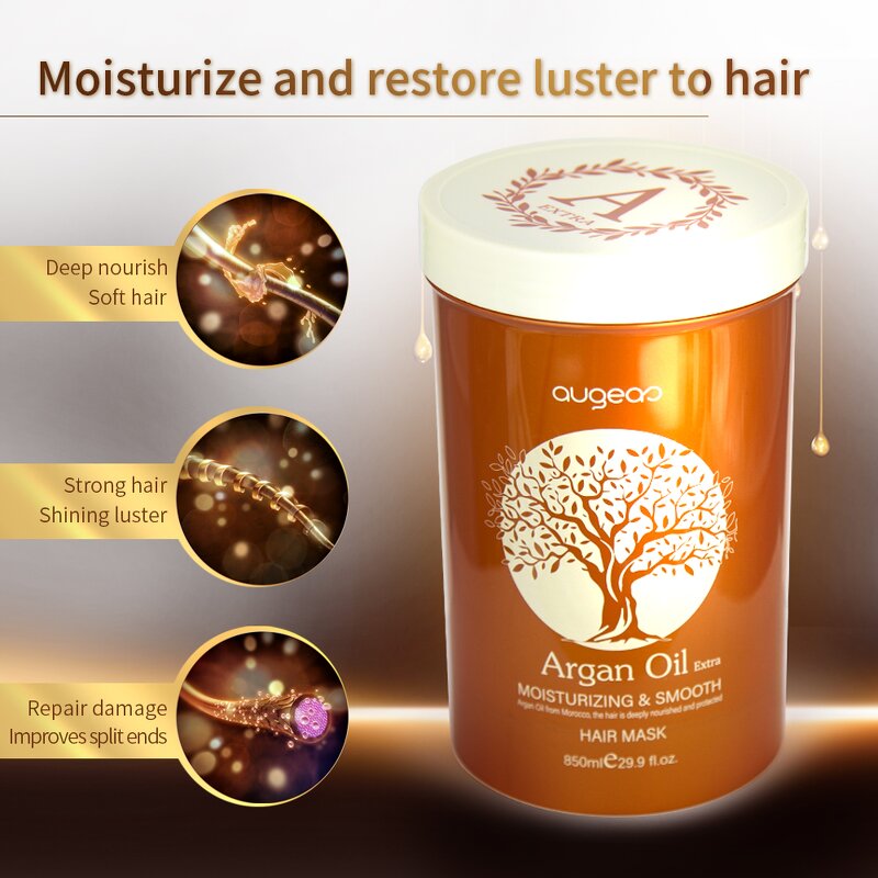 Hair Mask Manufacturer - Low MOQ Wholesale Organic Moisture Repair Professional Argan Oil