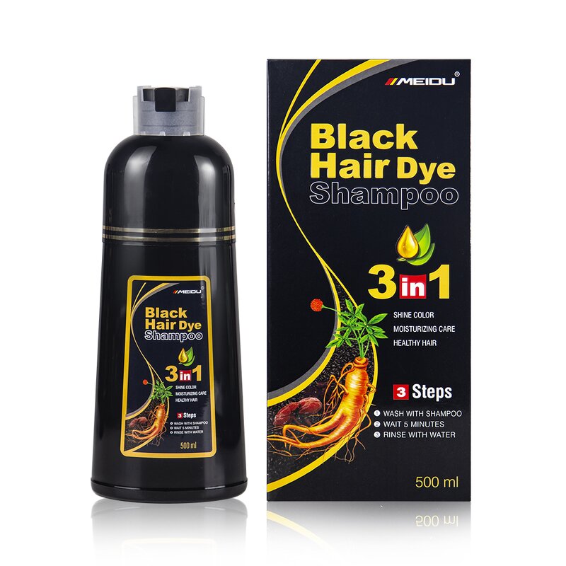 Hair Dye Shampoo Manufacturer - Meidu Afro Ginger 3-in-1 Blacken Color for Men