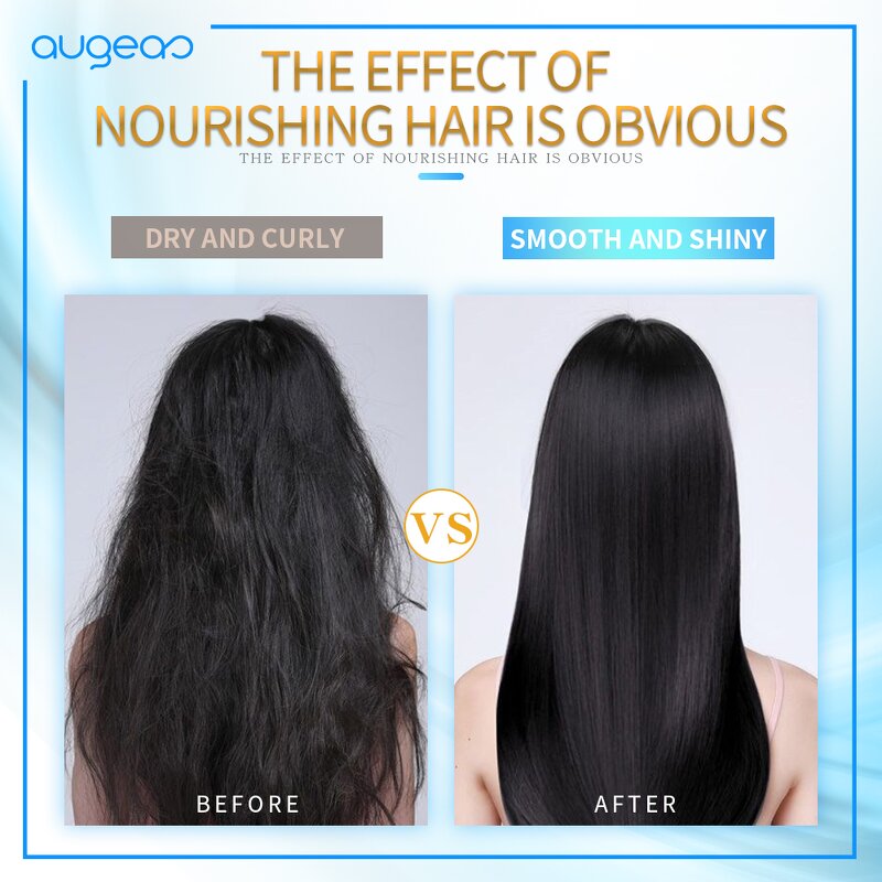Hair Care Set Manufacturer - Keratin Treatment Organic Augeas Refreshing Shampoo & Repairing Conditioner