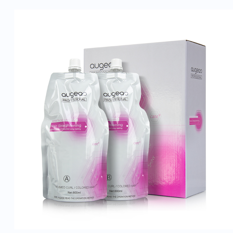 Hair Straightening Cream Manufacturer - 800ml Augeas Factory In Stock Private Label Professional