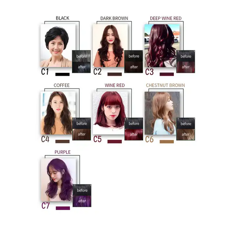 Hair Dye Shampoo Manufacturer - OEM Herbal 3-in-1 Paint Ginger Plant, Covers Gray