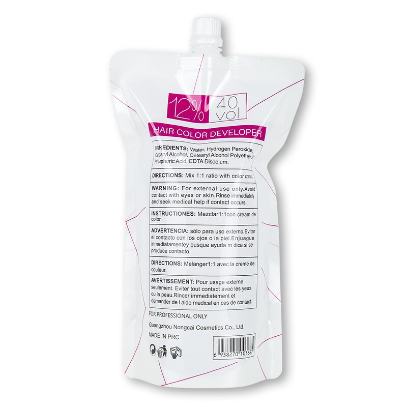 Hair Developer Manufacturer - OEM Private Label 1000ml Professional 20 30 40 Vol Peroxide