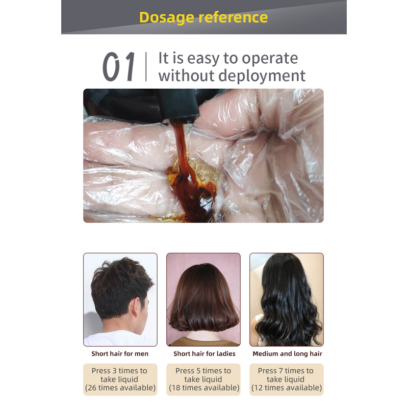 Hair Colour Shampoo Manufacturer - Customization Logo Meidu Dark Brown