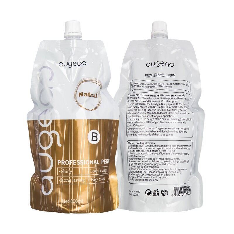 Hair Perm Lotion Manufacturer - OEM Brand Augeas Factory Good Smell Salon Professional Curl