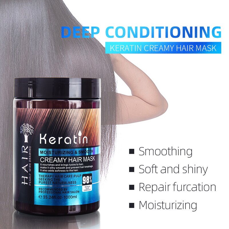 Hair Mask Manufacturer - Meidu 1000ml Professional Salon Natural Scalp Care Anti Dandruff