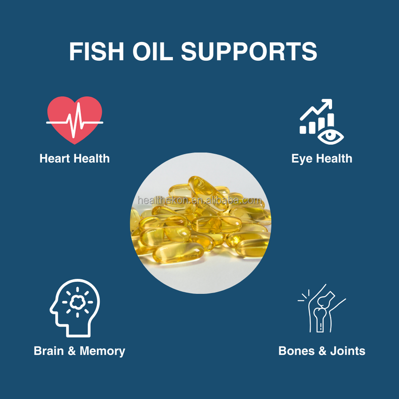 Fish Oil Softgel Capsules Manufacturer - Private Labels Organic 1000mg Omega 3 with EPA, DHA