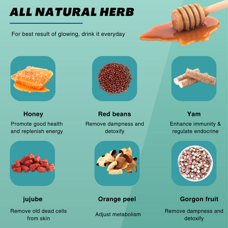 Honey Glow Tea Manufacturer - In Stock Instant Herbal Flavored Drink in Bottle