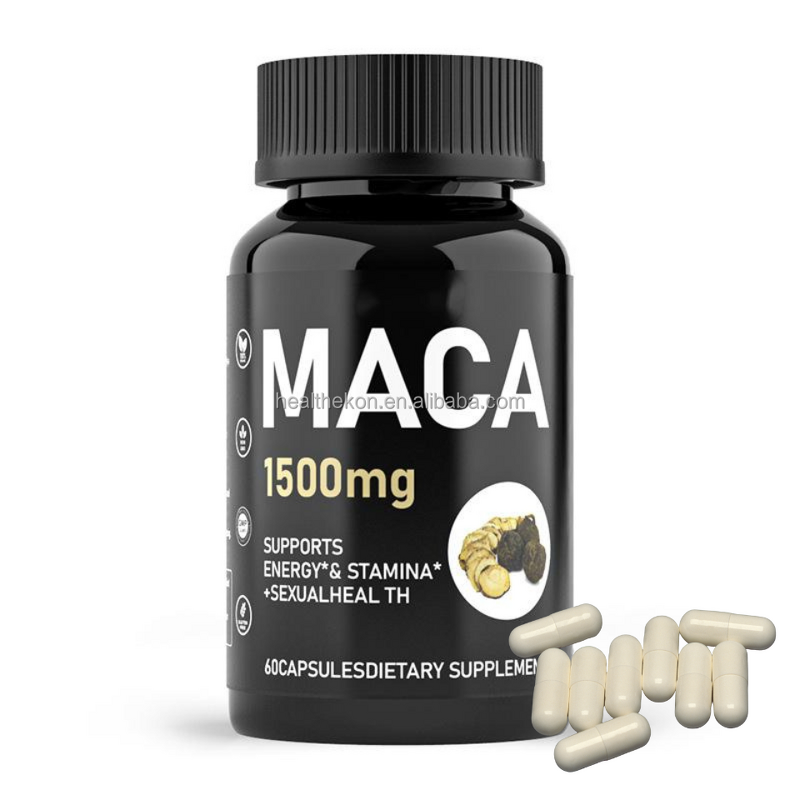 Maca Root Capsules Manufacturer - Private Label Extract for Energy & Immunity, 60 Count