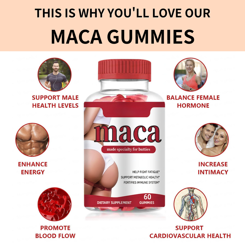 Maca Gummies Manufacturer - OEM/ODM Adult Fruity-Herbs for Butt Enhancement & Immune