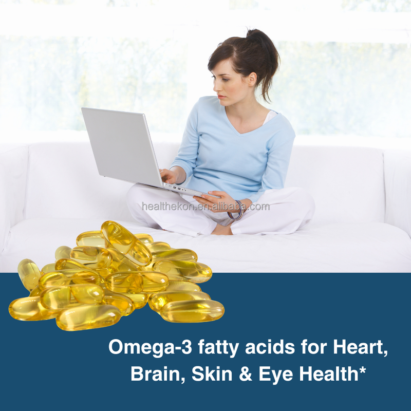 Fish Oil Softgel Capsules Manufacturer - OEM 1000mg Omega 3 with Vitamin E