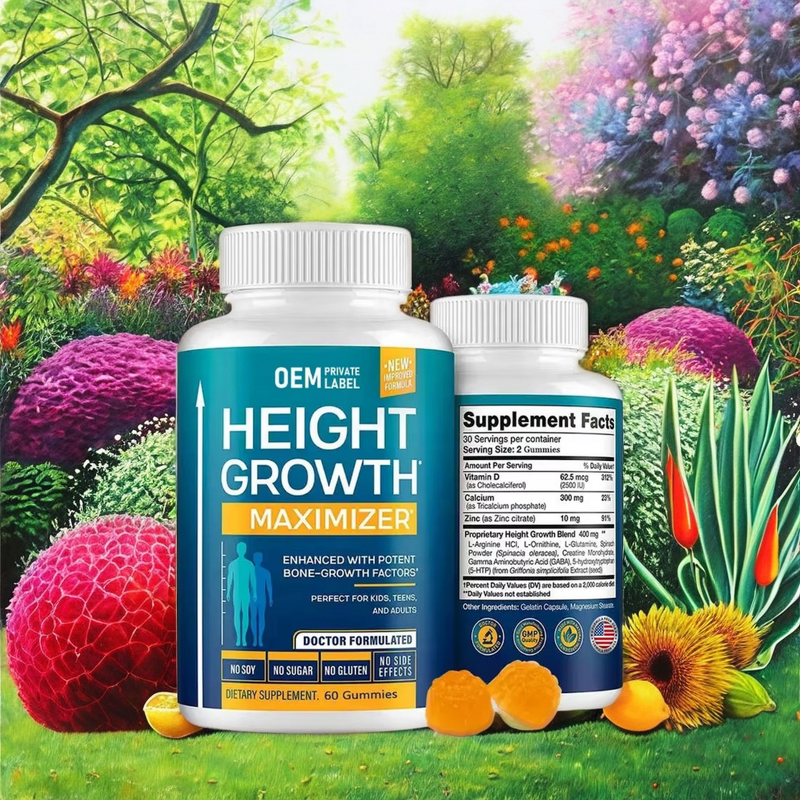 Height Growth Gummies Manufacturer - Private Label Natural Pre-Workout Gym Supplement