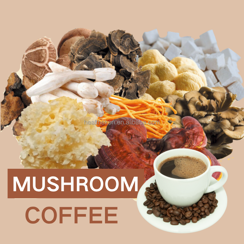 Mushroom Coffee Manufacturer - Private Label Organic Blend with Arabica Boost Energy