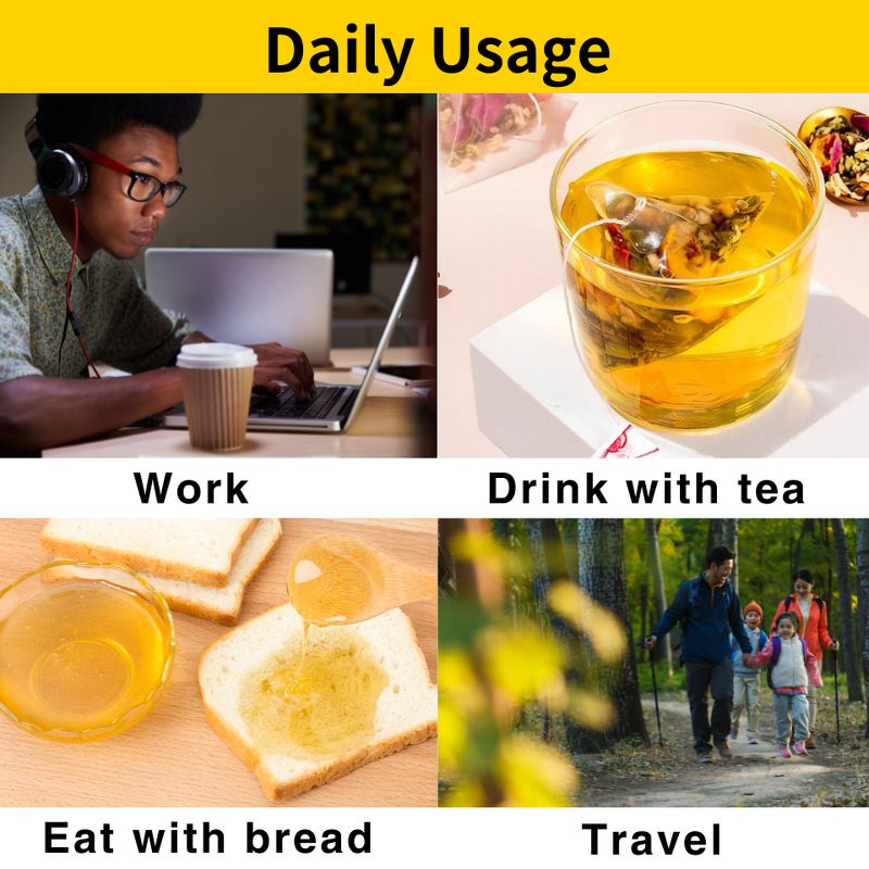 Honey Tea Manufacturer - Individually Packaged Passion Fruit Flavor Teaspoons