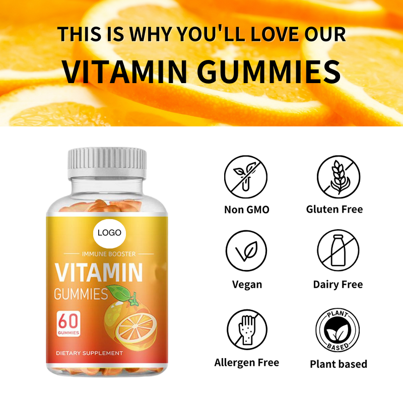 Vitamin Gummy Manufacturer - Adult Multi with C, B12, Zinc Orange Flavor, 60-count