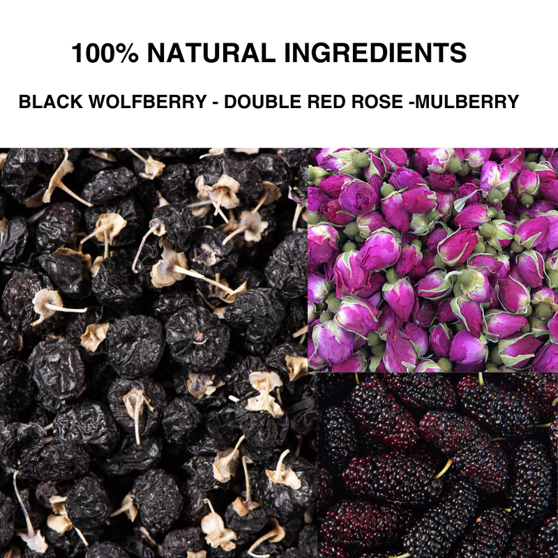 Herbal Rose Tea Manufacturer - OEM Ekon Healthy Blended with Black Wolfberry & Mulberry