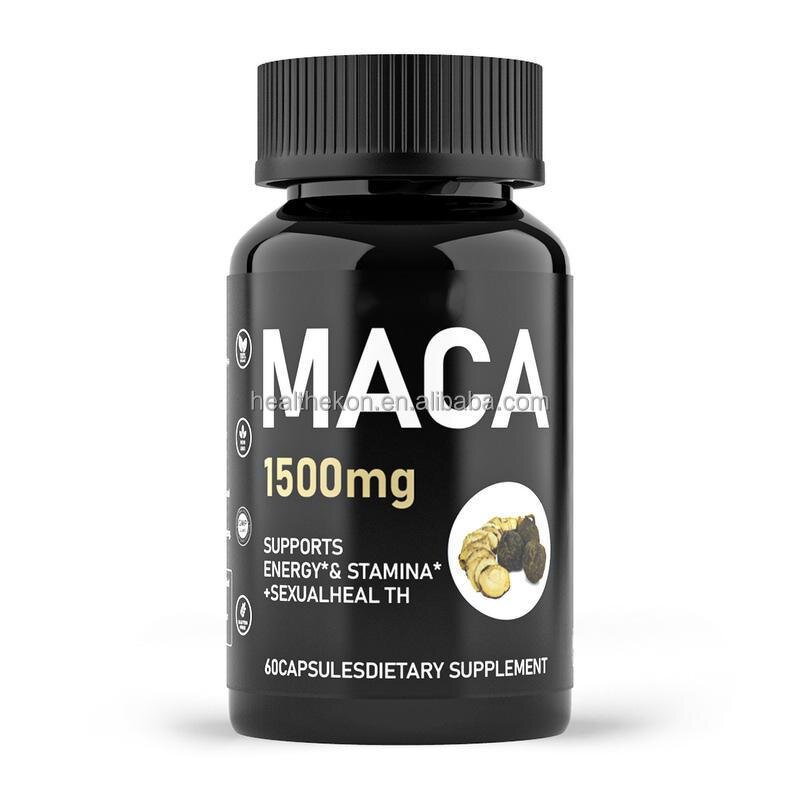 Maca Root Capsules Manufacturer - Private Labels Natural Extract Black for Male Enhancement
