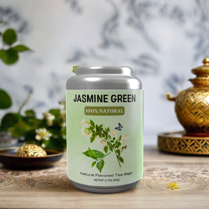 Jasmine Green Tea Manufacturer - Organic Blended with Flower Blooming Teabags