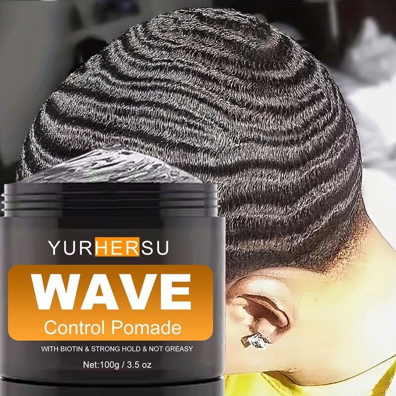 Hair Wax Pomade - Manufacturer - Men Wave Strong Hold Anti Frizz Nourishing Gummy
