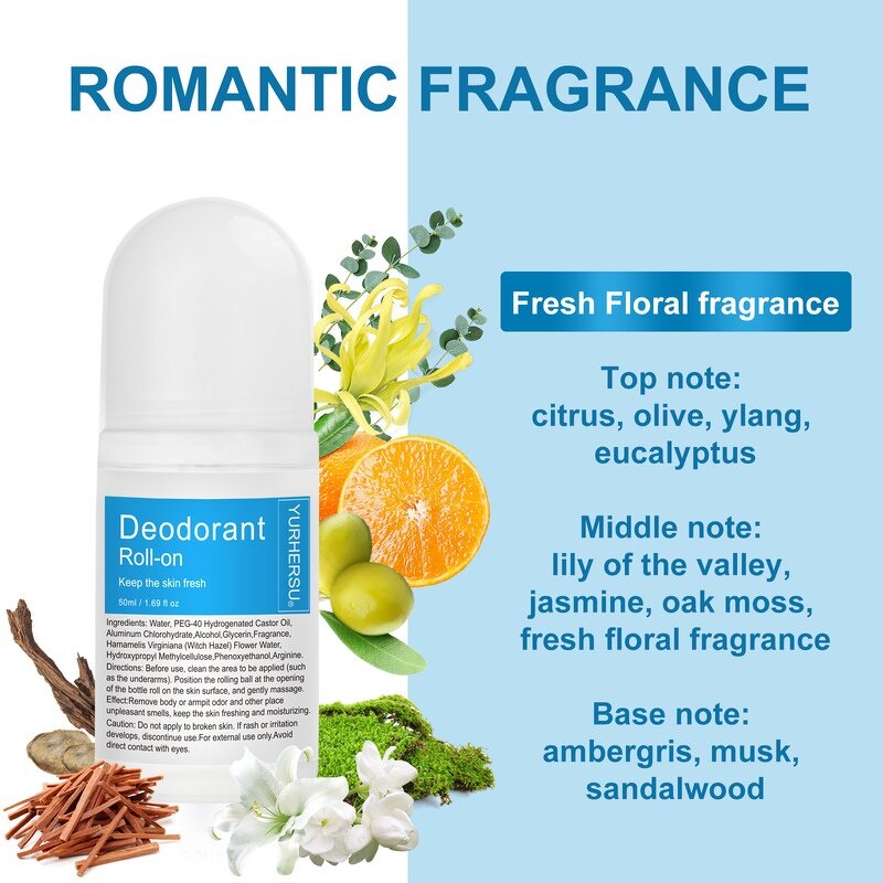 Roll-On Deodorant - Manufacturer - Private Label Natural Organic Vegan Lasting Fragrance