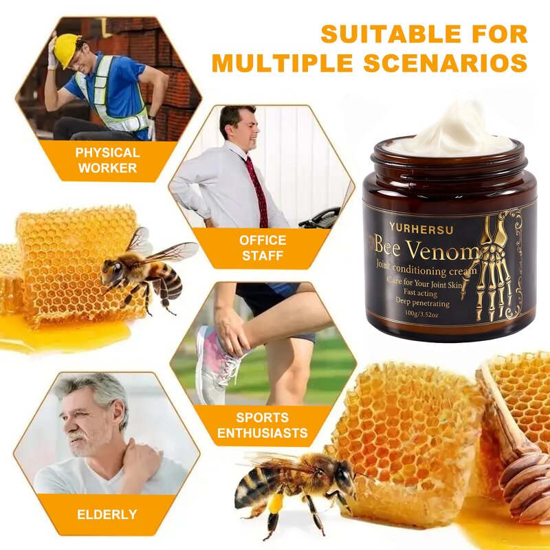 Bee Venom Joint Cream - Manufacturer - Wholesale Natural Soothe Stiffness Relief OEM/ODM