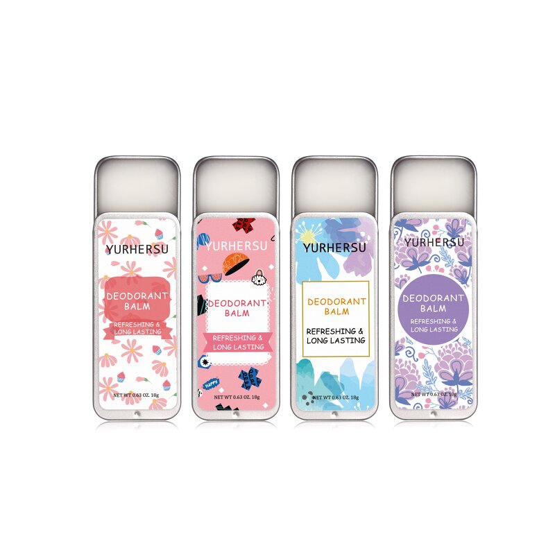 Solid Perfume Set - Manufacturer - 4 Pcs Deodorant Balm Assorted Scents Gift Set