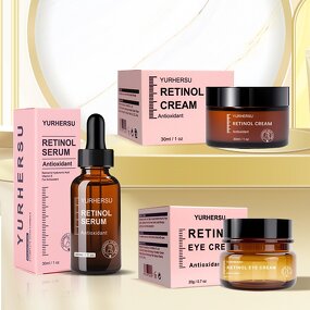 Retinol Skincare Set - Manufacturer - Hyaluronic Acid Anti-Aging Serum Cream Eye Cream
