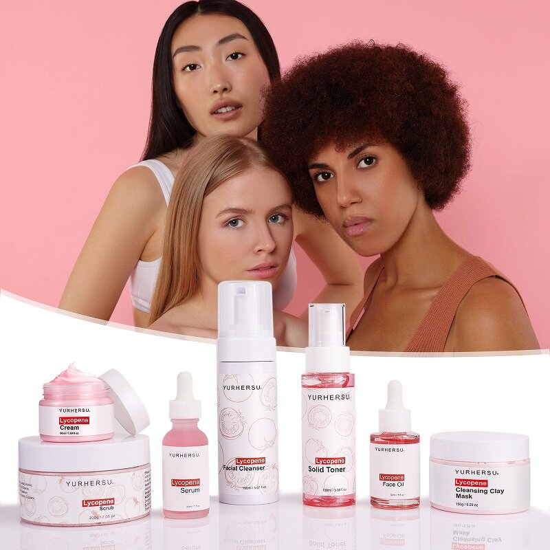 Vitamin C Skincare Set - Manufacturer - Private Label 7Pcs Lycopene Whitening Cleanser