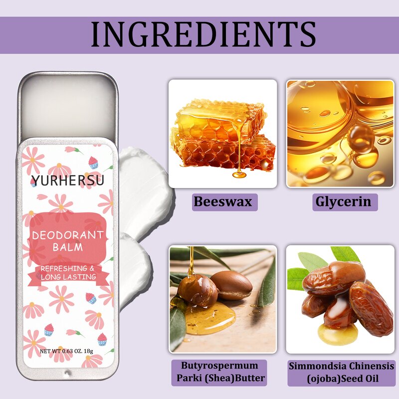 Solid Perfume Set - Manufacturer - 4 Pcs Deodorant Balm Assorted Scents Gift Set