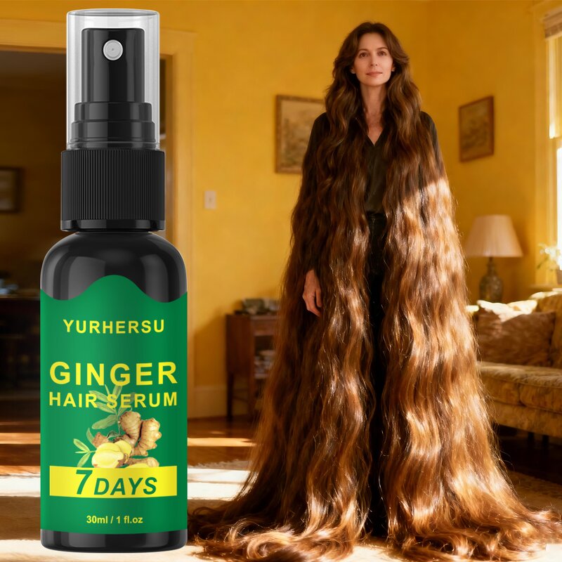 Ginger Hair Serum - Manufacturer - Wholesale 7 Days Hair Loss Dandruff Growth