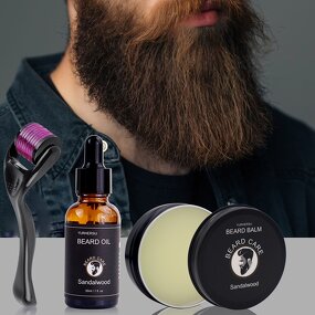 Beard Grooming Set - Manufacturer - Roller Growth Oil Mustache Care Tool Kit