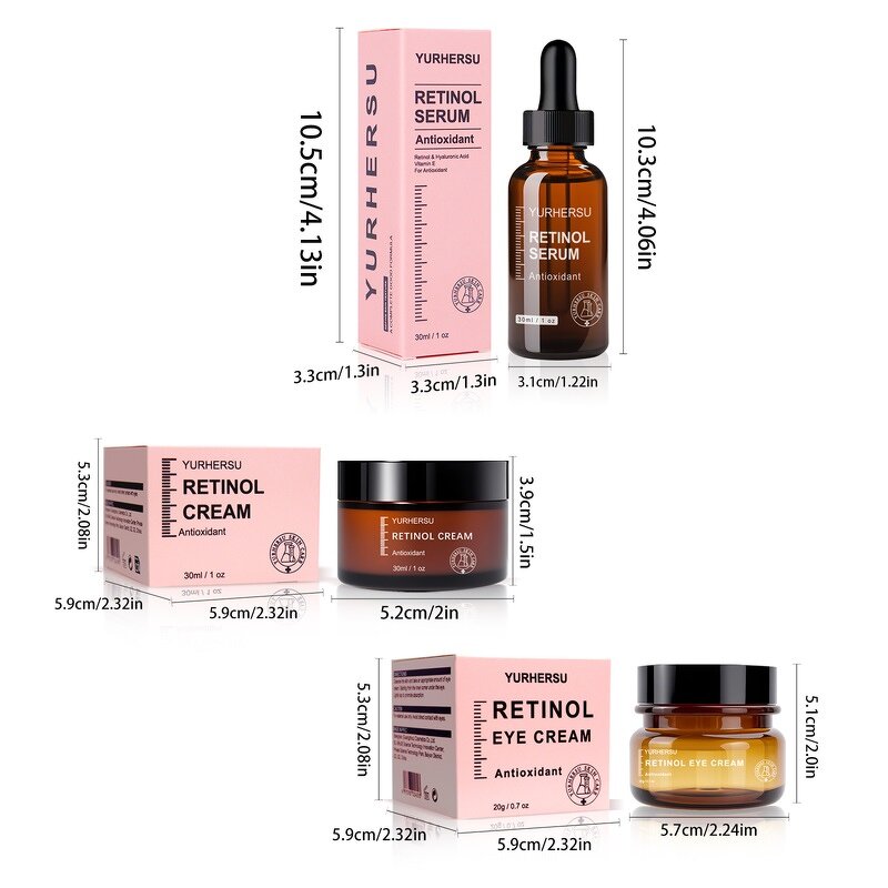 Retinol Skincare Set - Manufacturer - Anti Wrinkle Serum Cream Eye Cream Skin Care