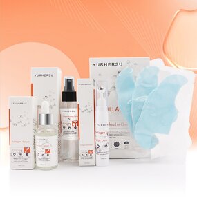 Collagen Skincare Set - Manufacturer - Serum Cream Maskes Facial Wrinkles Moisturizing