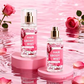 Rose Hair Body Spray - Manufacturer - Rose Extract Glycerin Castor Oil Moisturizing