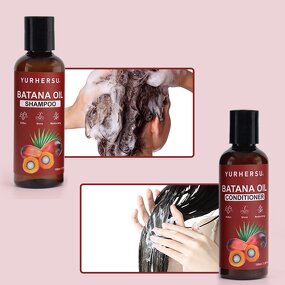 Batana Hair Set - Manufacturer - Private Label Shampoo Conditioner Organic Oil