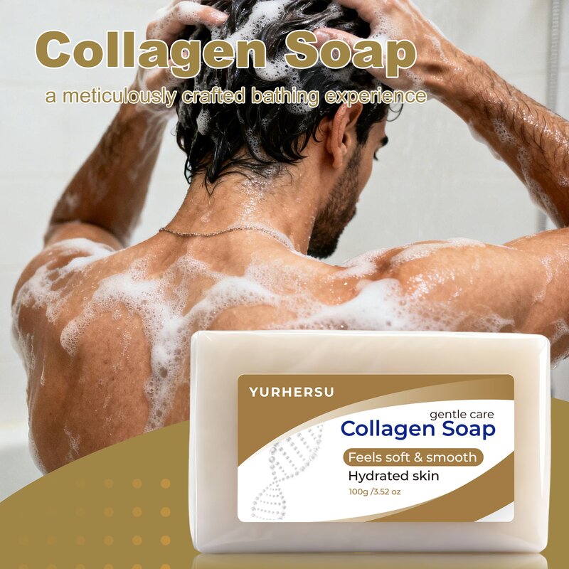 Collagen Soap - Manufacturer - Private Label Hydrolyzed Shea Butter Olive Oil Mature Skin